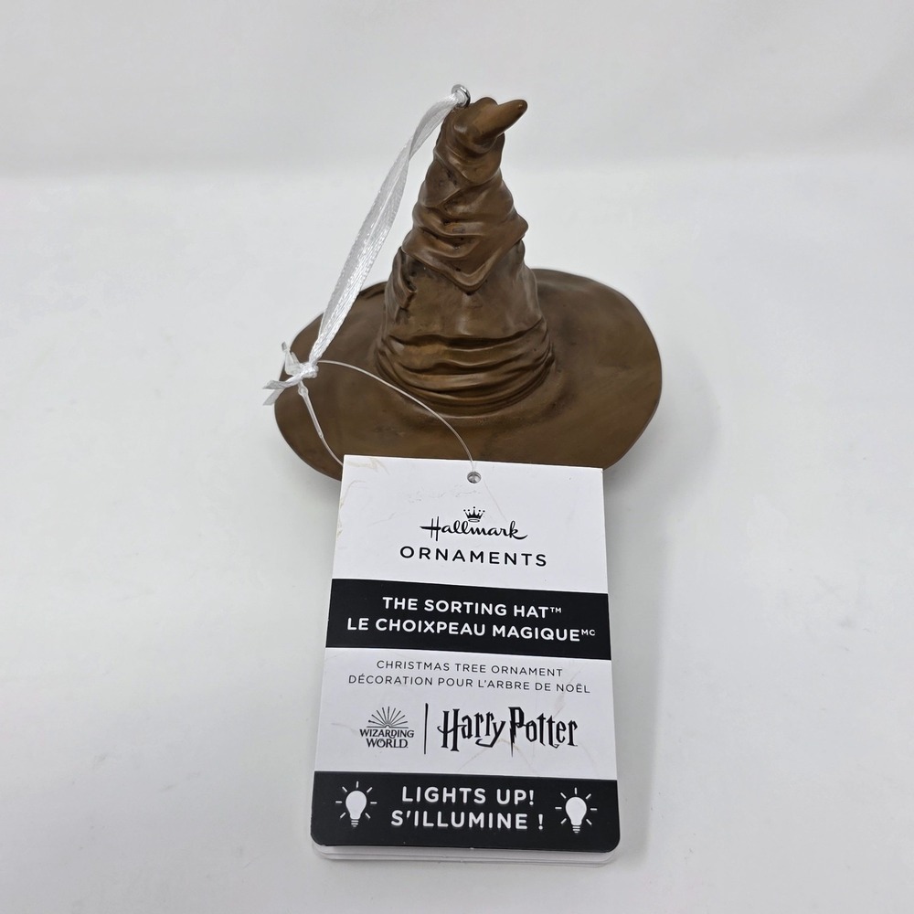 Hallmark Ornaments Harry Potter The Sorting Hat Light Up Christmas Wizarding
